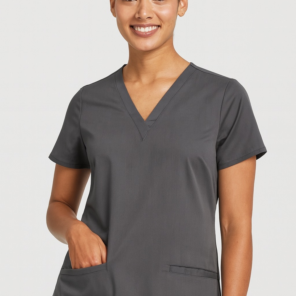 Scrubstar Women’s XS Premium Performance Stretch Scrub Top V-Neck - Picture 1 of 4